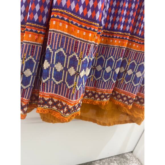 Anthropologie Aelyn Embroidered Maxi Dress by TANVI KEDIA Sz 4 - Picture 7 of 14